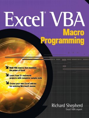 cover image of Excel VBA Macro Programming